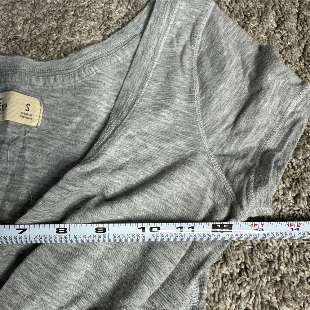 Hollister Vintage Y2K Bella Swan Babydoll twist Top small gray trendy T-shirt - Picture 4 of 8